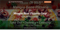 Desktop Screenshot of mangiabenepizzeriacorp.com